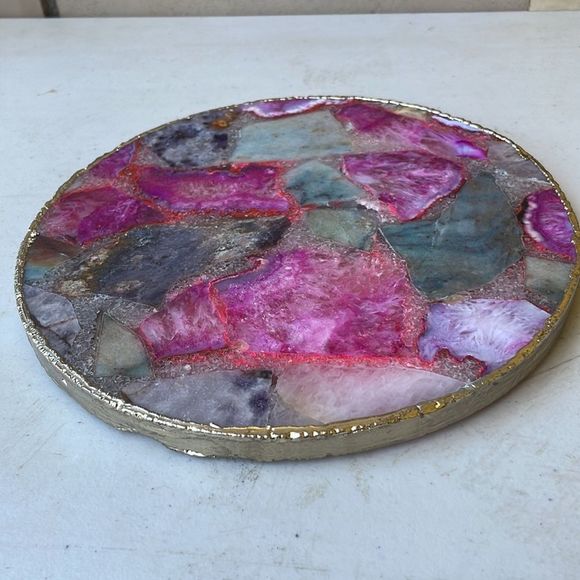 Anthropologie Composite Agate Cheese Platter Board - Picture 5 of 7